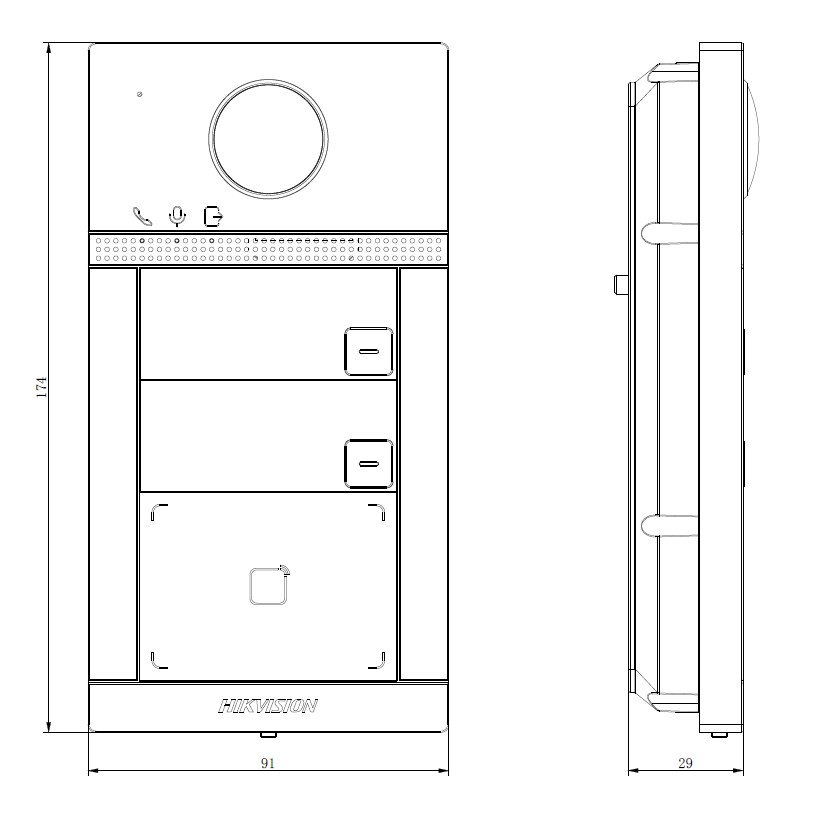HikVision DS-KV8213-WME1(C)/Flush Вызывная панель 