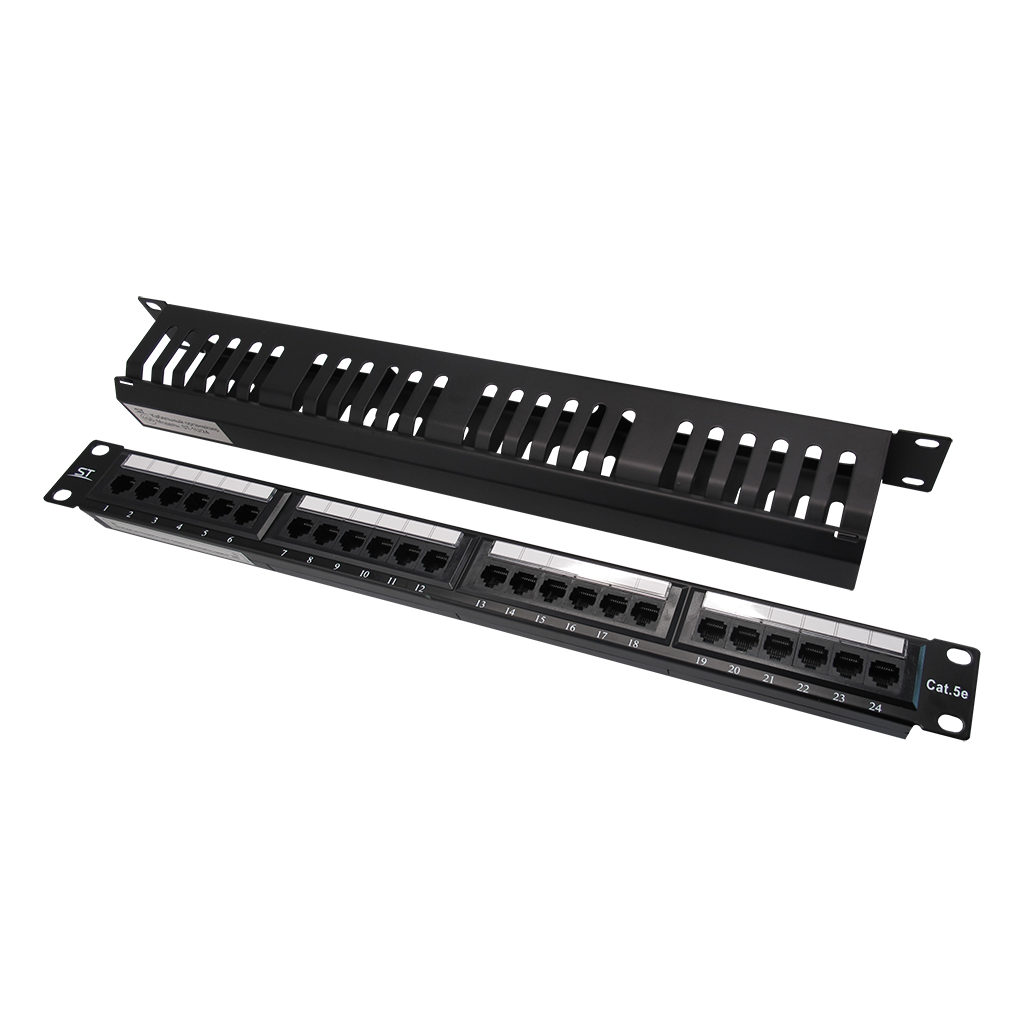 kommutatsionnaya_panel_patch_panel_st_pp24_01_v_komplekte_s_kabelnym_organayzerom
