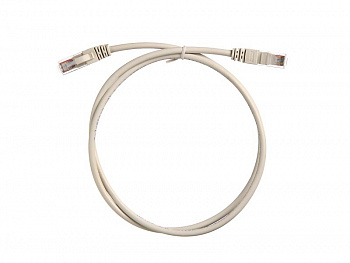 Netko Патч-корд UTP4 cat.5e, 1.0м, литой коннектор, серый, LSZH, Expert CKC