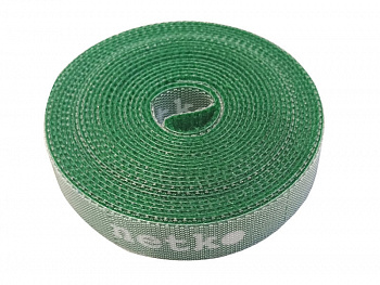 Netko Лента-липучка многоразовая 14,5мм*3м, с насечками для отрыва (каждые 2 см), зеленая Optima