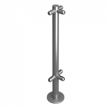 OXGARD под стекло Т-образная H=800 мм Стойка ограждения 