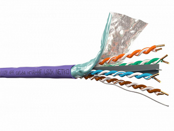 Netko Кабель F/UTP4 (FTP4) cat.6a, 4 пары 23 AWG BC, 305м, с крестовиной, нг(А)-HF LSZH - малодымный