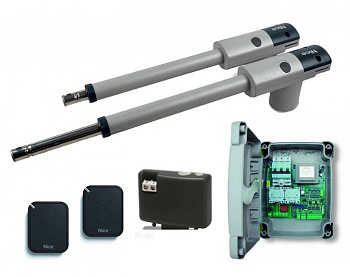 Установка автоматики распашных ворот NICE TOO3000KLT