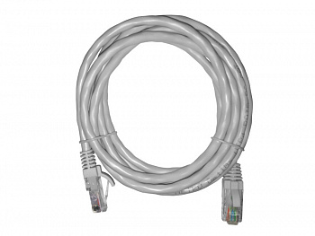 Netko Патч-корд UTP4 rj45-rj45, cat.6, 2.0м, BC, LSZH, серый, литой коннектор Optima