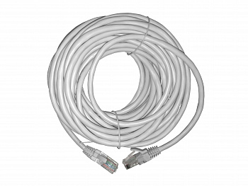 Netko Патч-корд UTP4 cat.5е, 10.0м, CCA, LSZH, серый, литой коннектор Optima