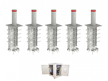 CAME RBD 275H900 Боллард гидравлический выдвижной RBD-275H90-5 (комплект на 5 боллардов)