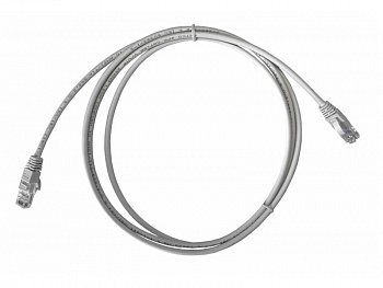 Netko Патч-корд UTP4 cat.5e, 2.0м, литой коннектор, серый, LSZH, Expert CKC