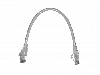 Netko Патч-корд UTP4 cat 5e, 0,25м, ВС, LSZH, белый, литой коннектор Optima