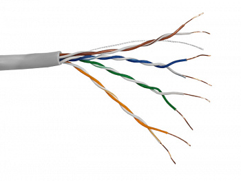 Netko Кабель UTP4 cat.5е, одножильный, 305м, Cu, Проходит Fluke тест, серый, NETKO Optima Gold