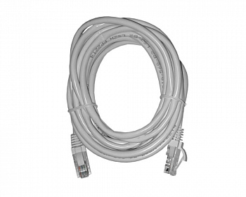 Netko Патч-корд UTP4 cat 5e, 5,0м, ВС, LSZH, белый, литой коннектор Optima