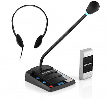 Громкоговорящее переговорное устройство клиент-кассир STELBERRY S-411