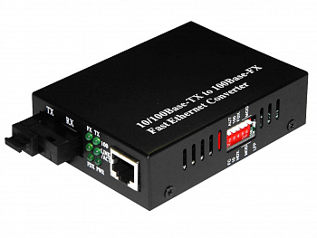 Netko WDM медиаконвертер 10/100Base-TX/100Base-FX, одноволоконный