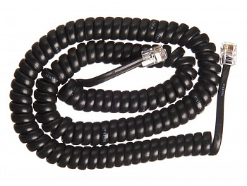 Netko Шнур телефонный витой (4р4с) 4,5 метра / черный