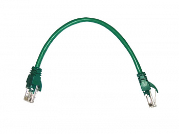 Technolink Патч-корд UTP4 cat 5e, 0,25м, ВС, LSZH, зеленый, литой коннектор