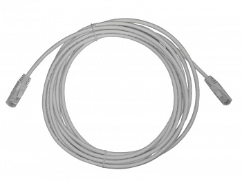 Netko Патч-корд UTP4 cat.6, 5.0м, литой коннектор, серый, LSZH, Expert CKC