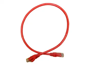 Netko Патч-корд UTP4 cat.6a, 0.5м, литой коннектор, красный, CKC