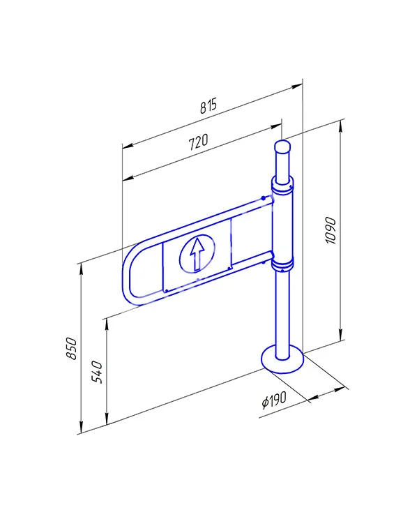 Ростов-Дон К21 пр ХРОМ Калитка (без дуги)