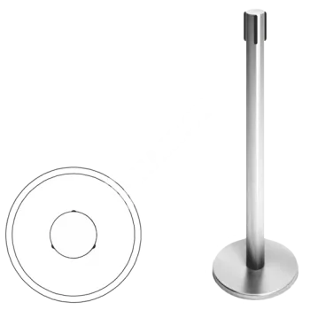 OXGARD ВЗР 2387.04 (2 метра красный с тормозом) Стойка ограждения передвижная с ремнем 