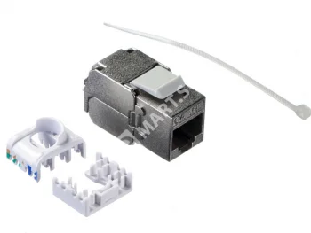 Netko Модуль Keystone экранированный, RJ45, cat.5e, 180°, 110/Krone тип