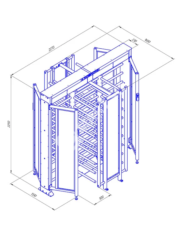 Ростов-Дон ПР2С/4М2 Полноростовой роторный турникет