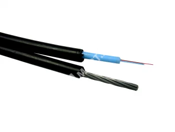 Netko Кабель волоконно-оптический 4 (SМ - 9/125), тип ОПЦ, наружный с тросом, черный